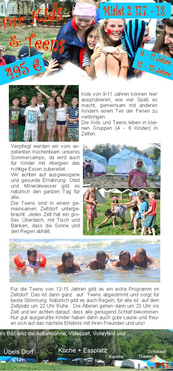 Mialet 2015 Ferien für Teens